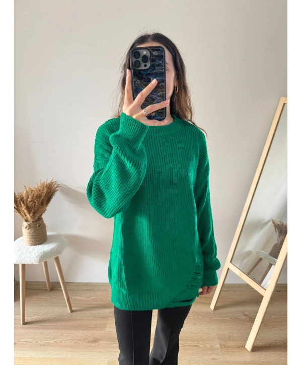 YEŞİL TRİKO KAZAK