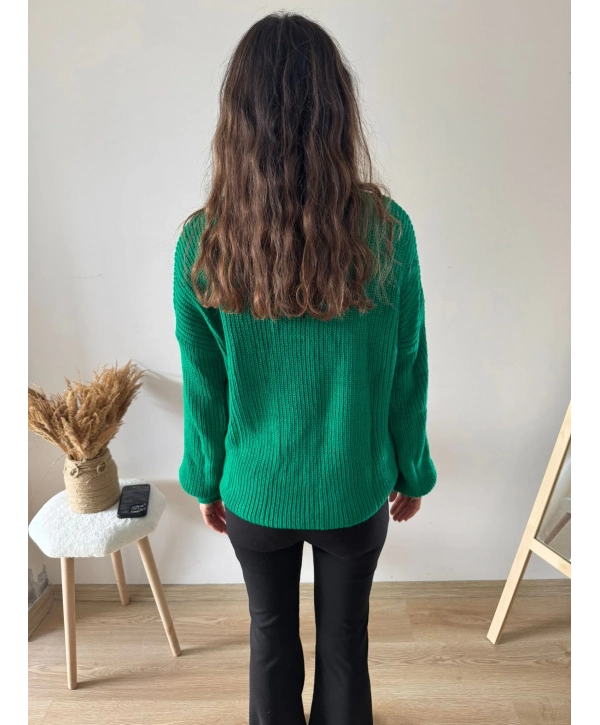 YEŞİL TRİKO KAZAK