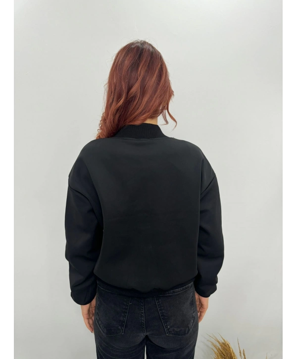 SİYAH BOMBER CEKET