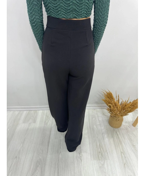 SİYAH CIRTLI PANTOLON