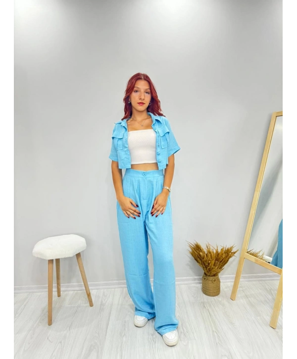 MAVİ KISA KOLLU TAKIM