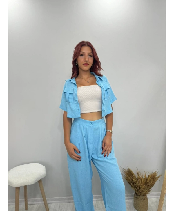 MAVİ KISA KOLLU TAKIM