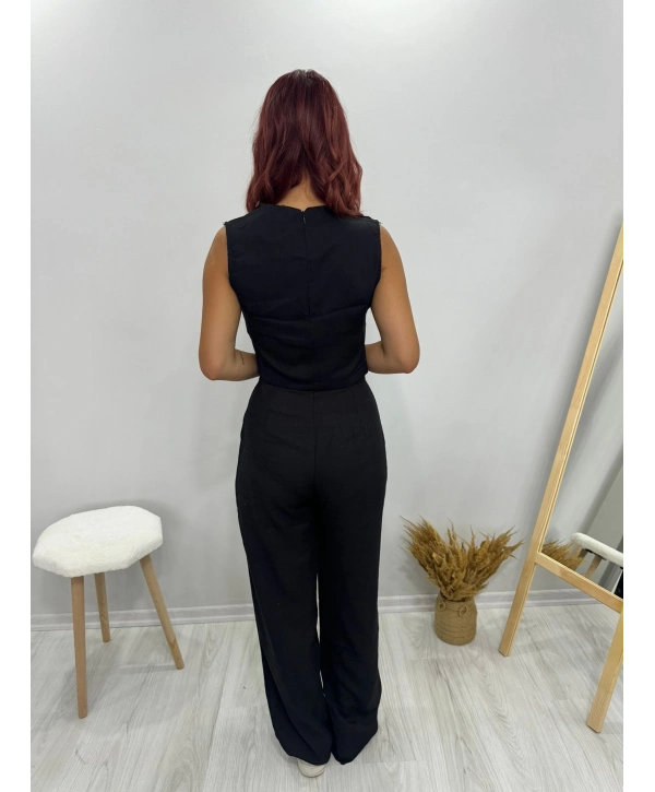 SİYAH SIRT FERMUARLI TAKIM