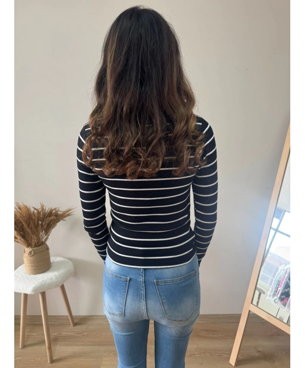 V YAKA SİYAH KAŞKORSE BLUZ