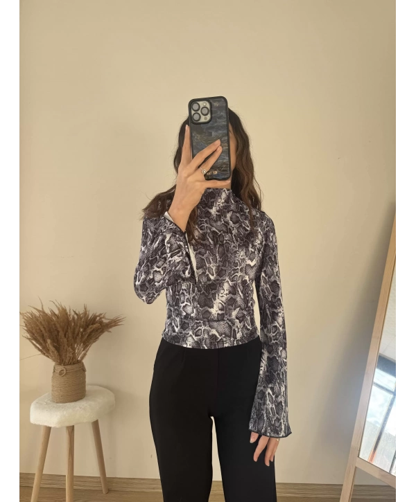 VENEZIA LEOPAR DESEN BLUZ