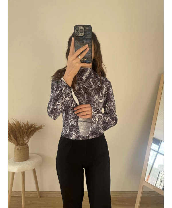 VENEZIA LEOPAR DESEN BLUZ