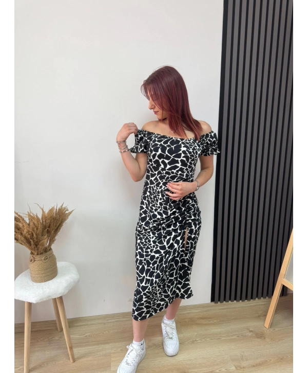 YIRTMAÇLI YAZLIK ELBİSE