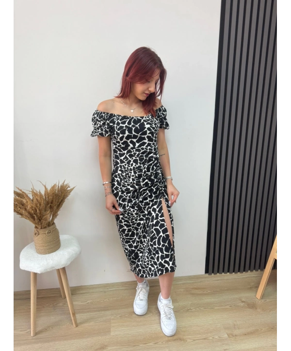 YIRTMAÇLI YAZLIK ELBİSE