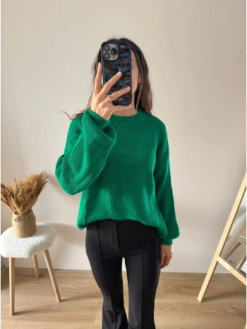 YEŞİL TRİKO KAZAK