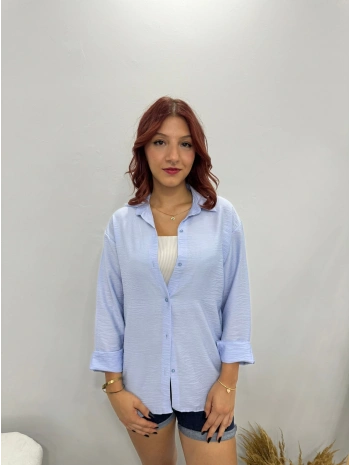 BUZ MAVİSİ BASIC GÖMLEK