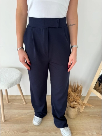 LACİVERT CIRTLI PANTOLON