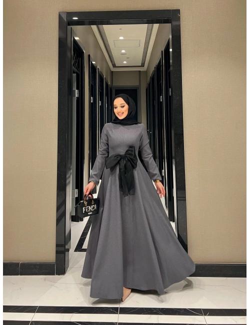 Dessi Elbise - Koyu Gri
