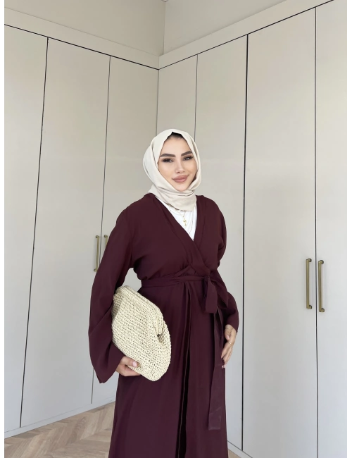 Ferah Kimona Takım - Bordo