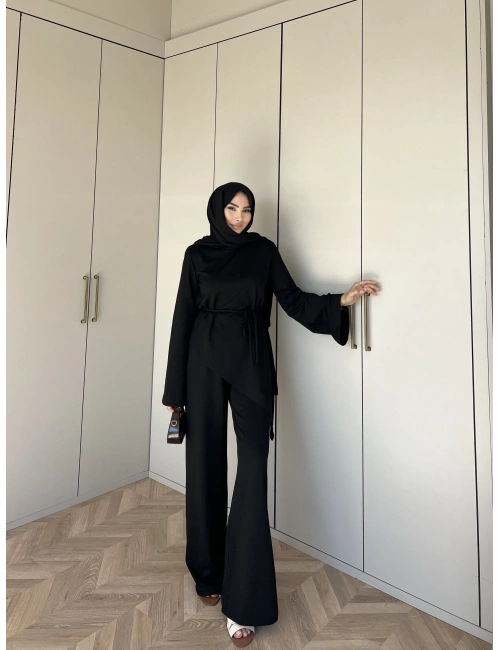 Asimetrik Modal Takım - Siyah