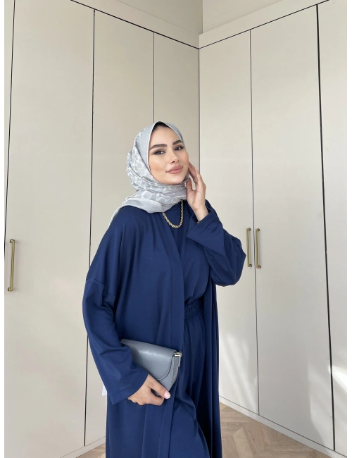 Ahsen Kimona Takım 3lu Set - Lacivert