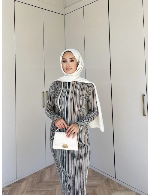 Simli Reyya Takım - Oranj