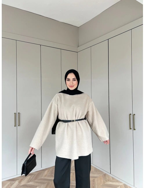 Kıraçlı Kazak - Krem