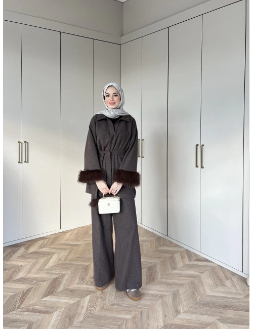 Hale Kemeri Panpon Takım - Kahve