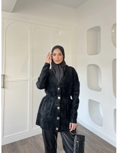 Angora Hırka - Siyah