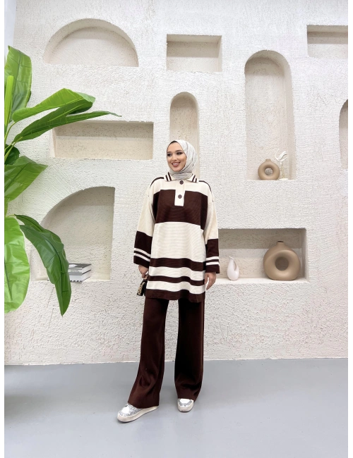 Biens Triko Takım Acı Kahve