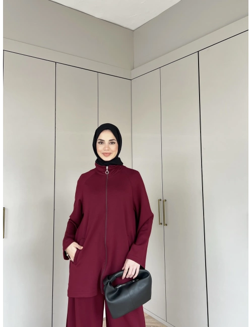 Desli Oysh Takım -Bordo