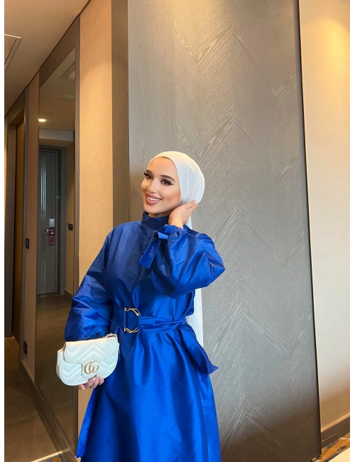 Dessi Tafta Elbise - Mavi