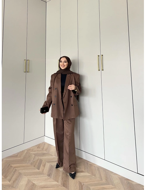 Ennas Ceketli Takım - Acı Kahve