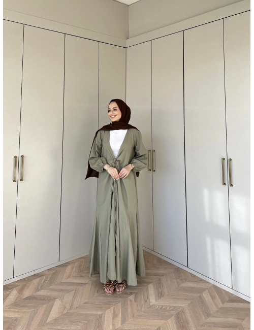 Liva Kimona Elbise - Yeşil