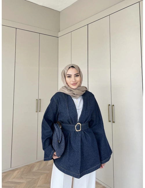 Meriç Kot Ceket -Mavi