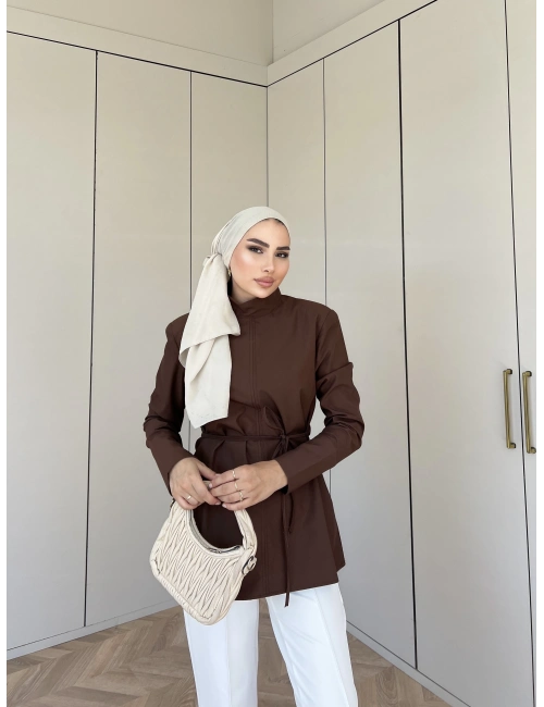 Mirra Gömlek - Kahve