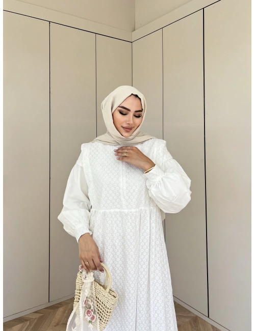 Nilla Elbise - Beyaz