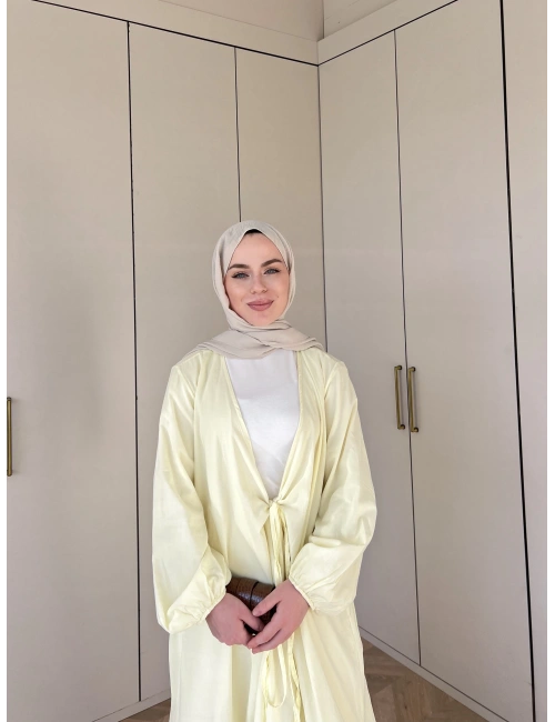 Liva Kimona Elbise - Sarı