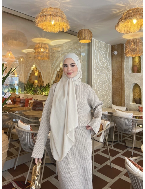 Ponpon Takım - Krem