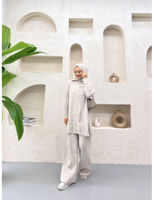 Sina Fermuarlı Takım Taş