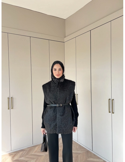 Tay Tüy Yelek - Siyah