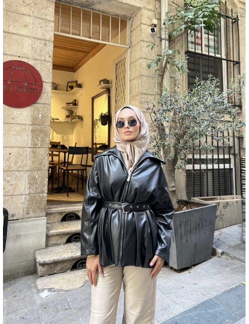 Ulas Deri Ceket - Siyah