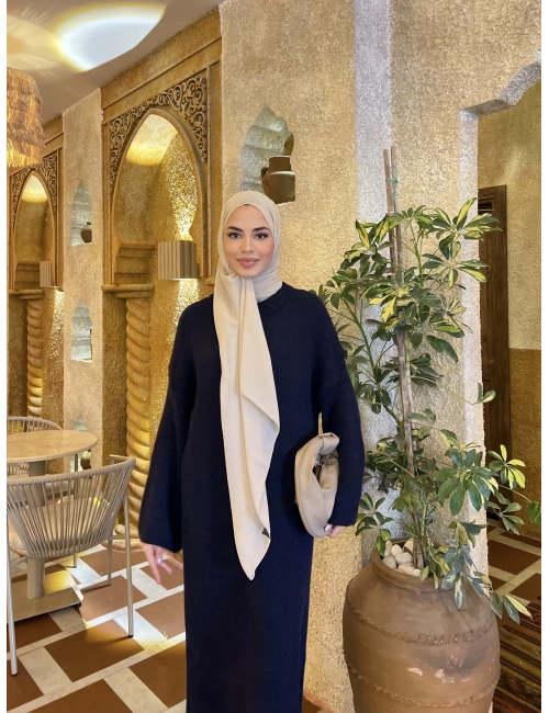 Yumoş Elbise - Lacivert