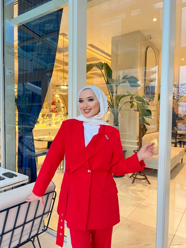 Libre Ceket Takım - KIRMIZI