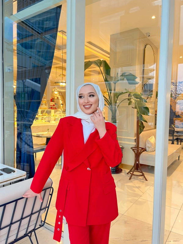 Libre Ceket Takım - KIRMIZI