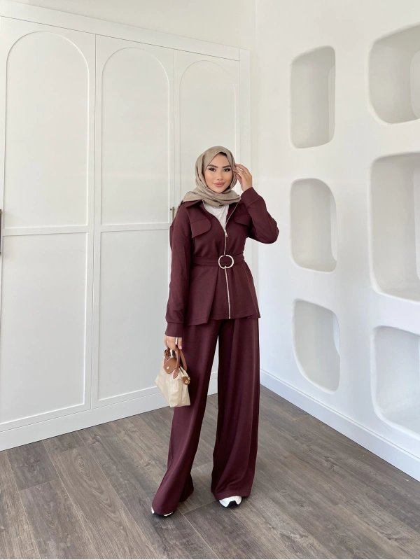 Halen Oysh Takım - Bordo