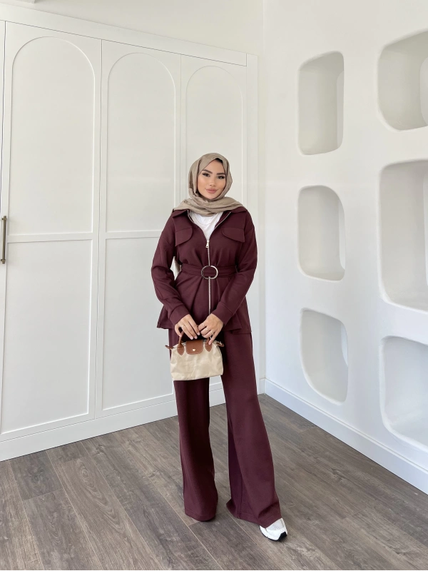 Halen Oysh Takım - Bordo