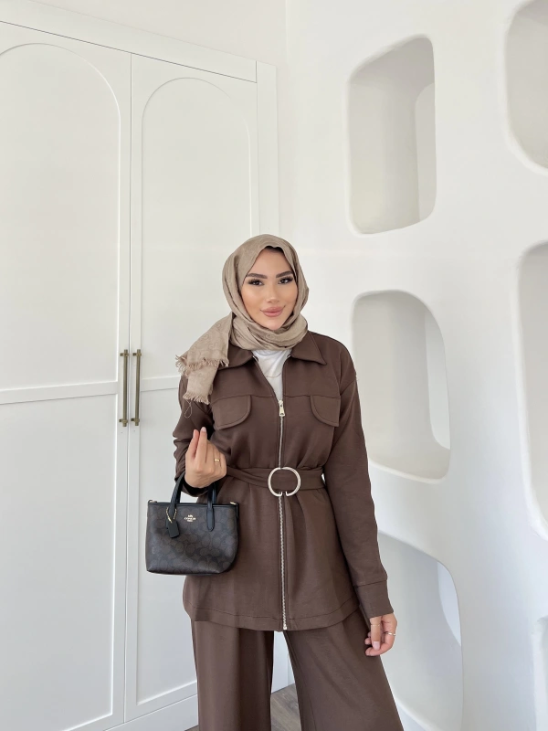 Halen Oysh Takım - Kahve