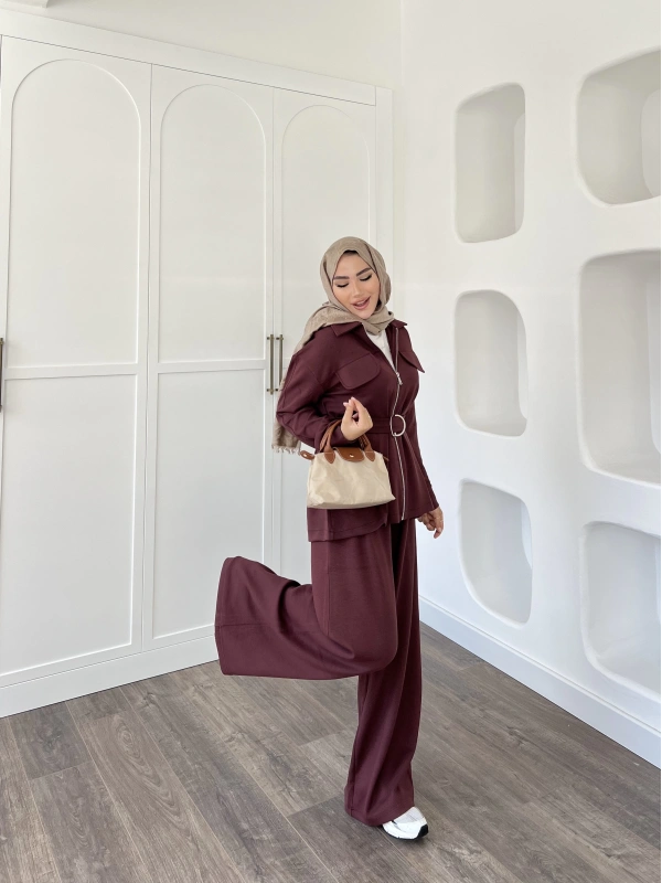 Halen Oysh Takım - Bordo