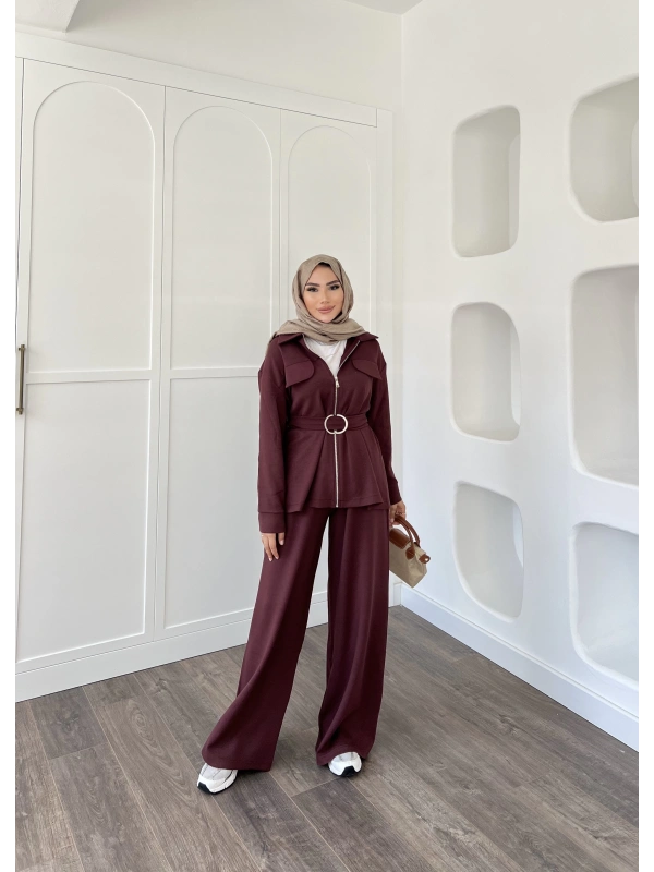 Halen Oysh Takım - Bordo