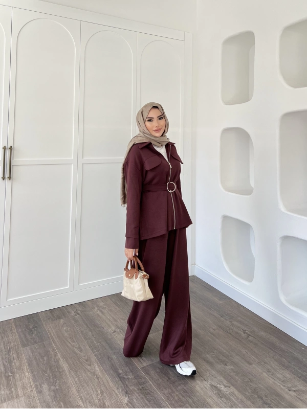 Halen Oysh Takım - Bordo