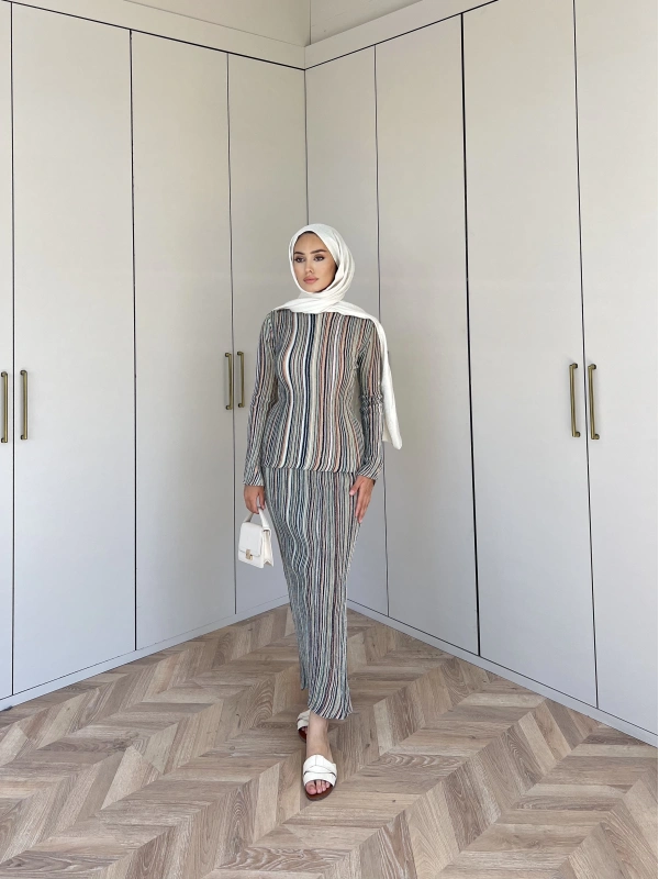 Simli Reyya Takım - Oranj