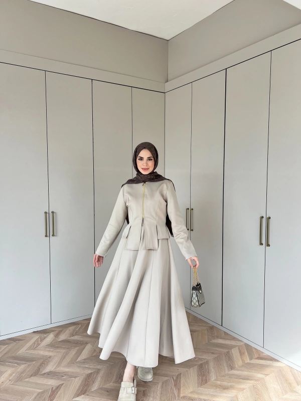 Eflin Etekli Takım - Bej