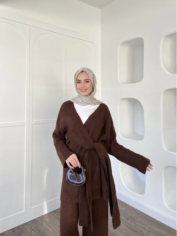 Esio Triko Takım - Kahve