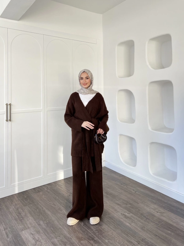 Esio Triko Takım - Kahve