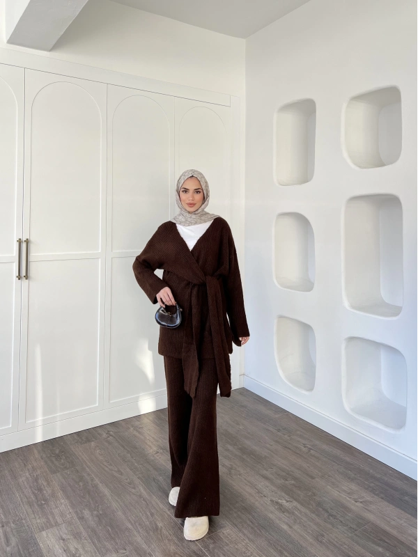 Esio Triko Takım - Kahve